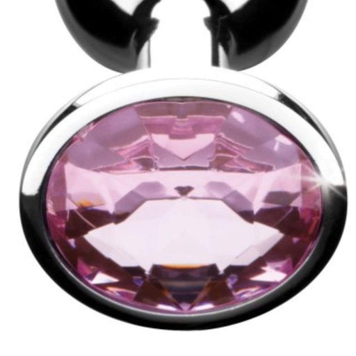 XR Brands Butt Plug Booty Sparks Pink Gem Anal Plug - Large