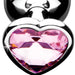 XR Brands Butt Plug Booty Sparks Pink Heart Gem Anal Plug Set