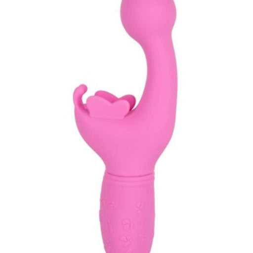 CalExotics Vibrator Butterfly Kiss Rechargeable Silicone Vibrator - Pink