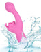 CalExotics Vibrator Butterfly Kiss Rechargeable Silicone Vibrator - Pink