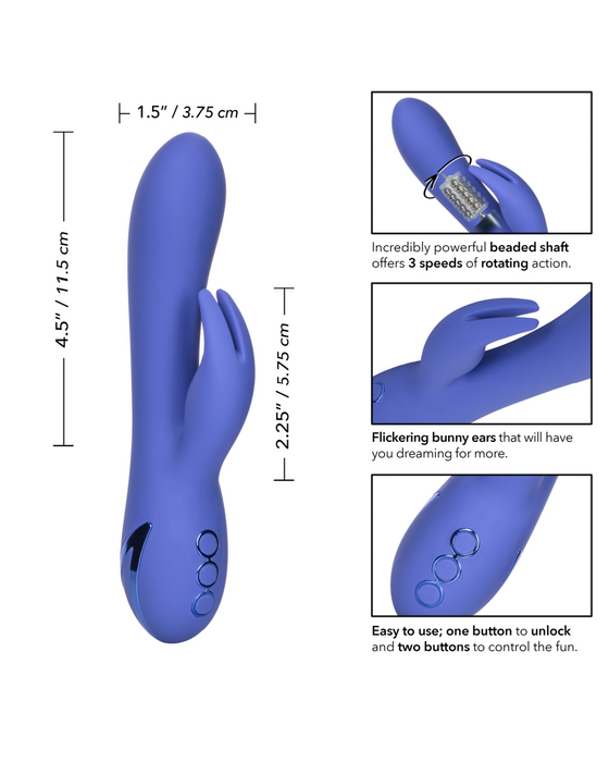 California Dreaming Beverly Hills Bunny Silicone Rabbit Vibrator