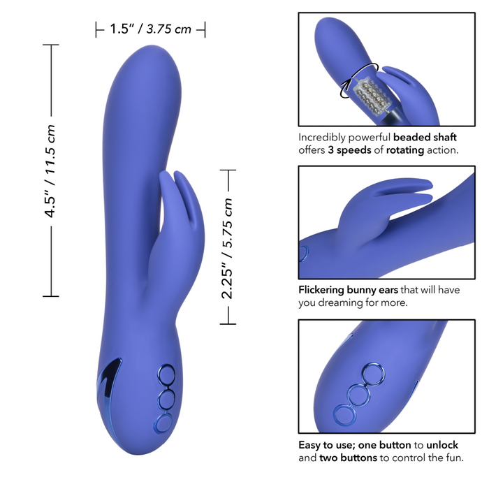 California Dreaming Beverly Hills Bunny Silicone Rabbit Vibrator