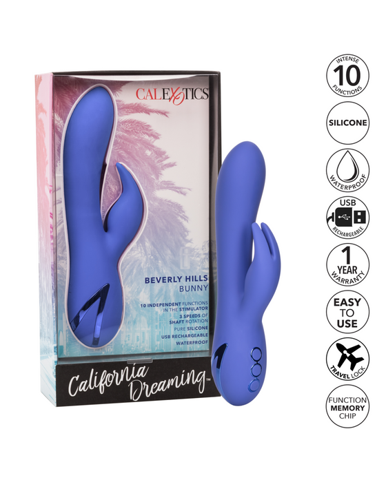 California Dreaming Beverly Hills Bunny Silicone Rabbit Vibrator