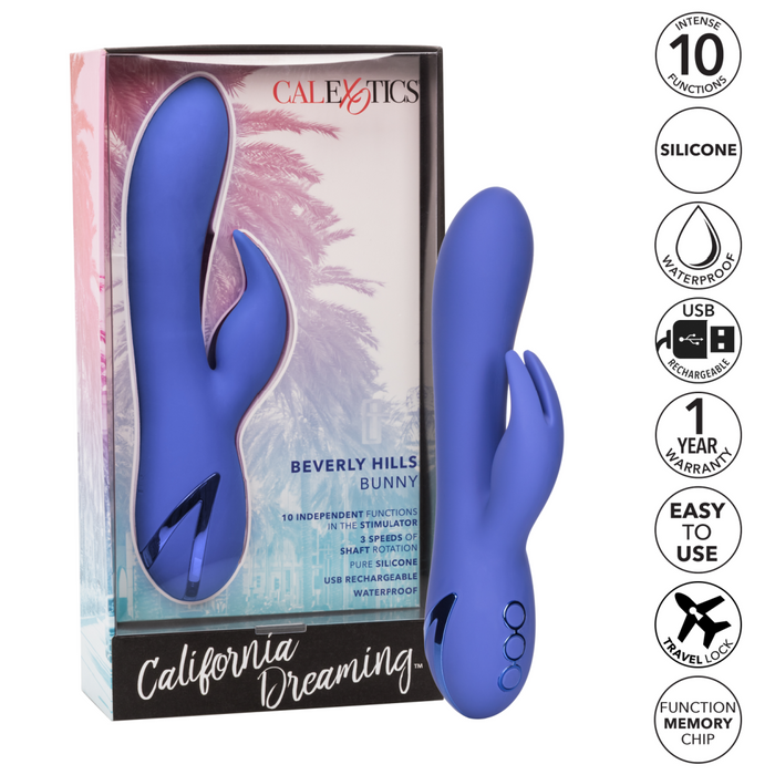 California Dreaming Beverly Hills Bunny Silicone Rabbit Vibrator