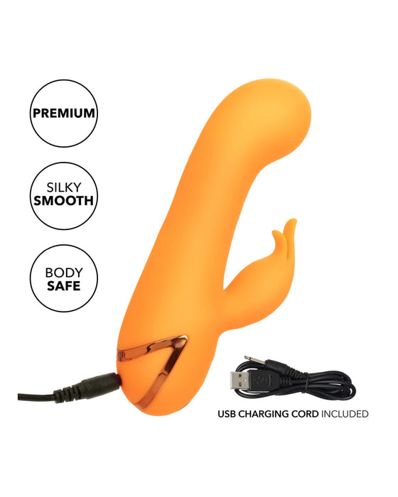 CalExotics Vibrator California Dreaming Monticeto Muse Inflatable G-Spot Rabbit - Orange