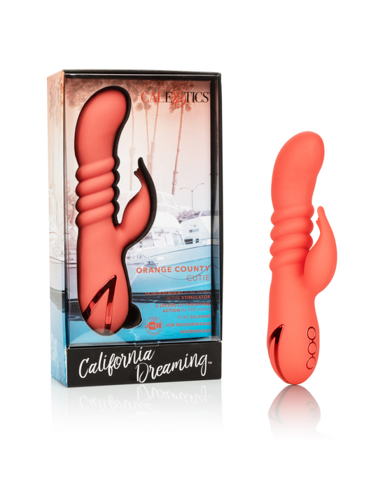 California Dreaming Orange County Cutie Thrusting Rabbit Vibrator