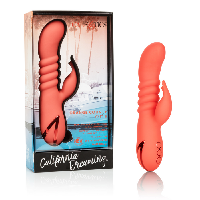 California Dreaming Orange County Cutie Thrusting Rabbit Vibrator