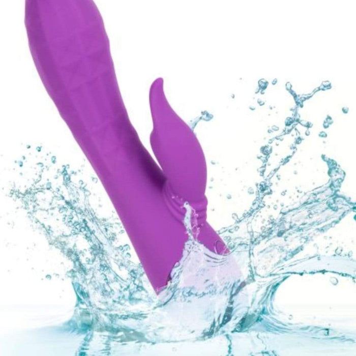 CalExotics Vibrator California Dreaming Valley Vamp Rabbit Vibrator with Swinging Teaser - Purple