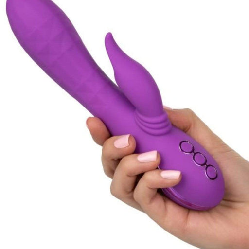 CalExotics Vibrator California Dreaming Valley Vamp Rabbit Vibrator with Swinging Teaser - Purple