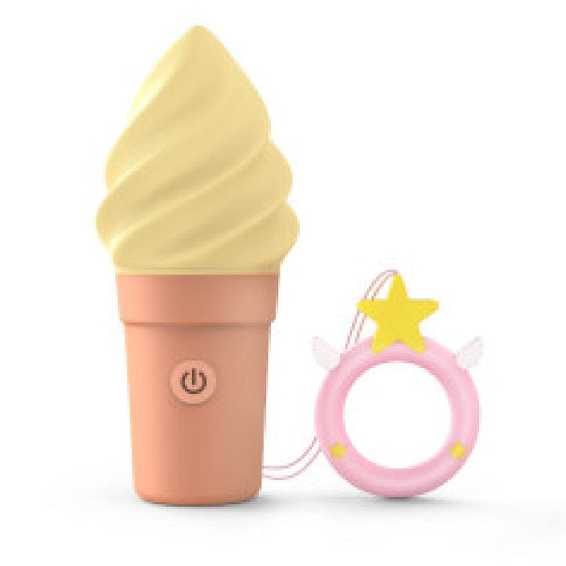 Cand'Ice Vanilla Pop Silicone Ice Cream Cone Vibrator