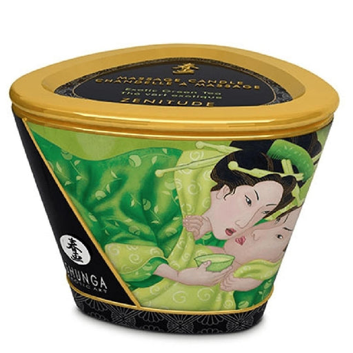 Caress by Candlelight Green Tea Scented Massage Candle