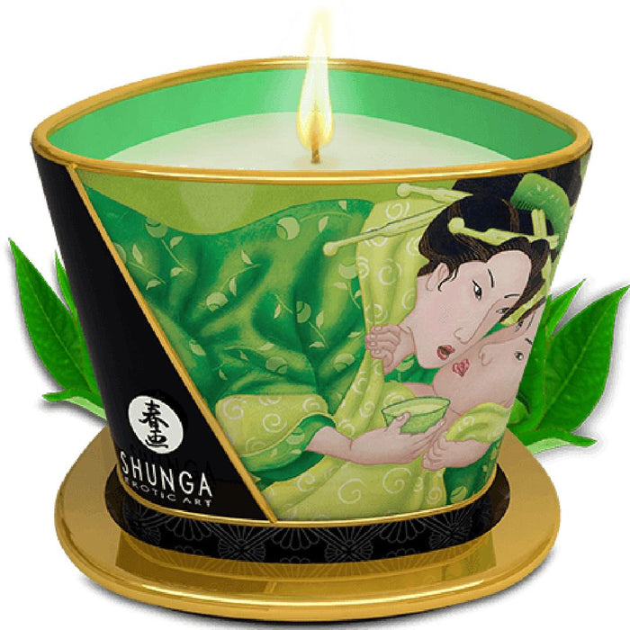 Caress by Candlelight Green Tea Scented Massage Candle