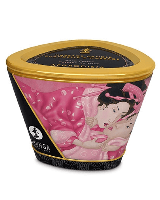 Shunga Candle Caress by Candlelight Massage Candle - Aphrodisia / Roses