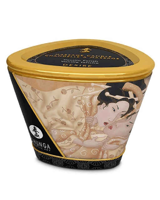 Shunga Candle Caress by Candlelight Massage Candle - Desire / Vanilla