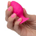 CalExotics Butt Plug Cheeky Probe: 2 Graduated Textured Silicone Anal Plugs - Pink