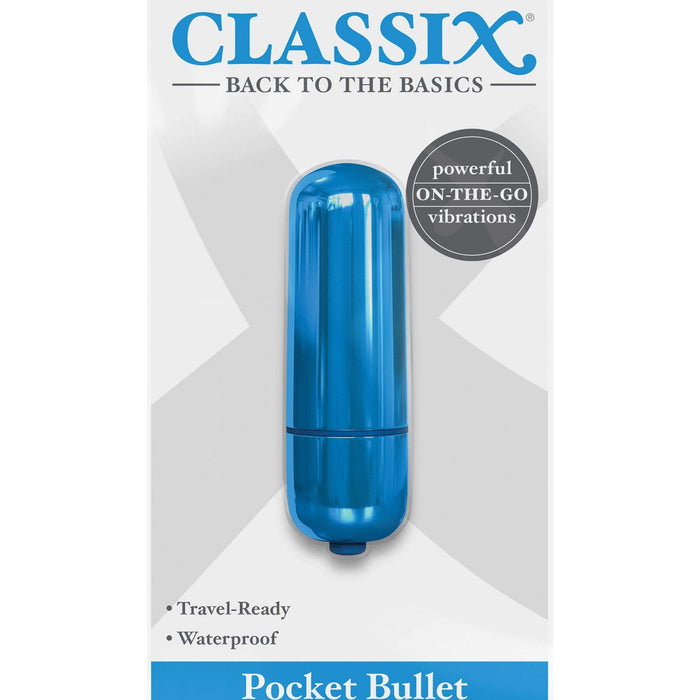 Pipedream Products Vibrator Classix Pocket Bullet -Blue