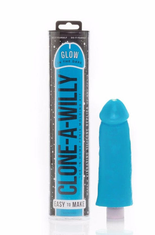 Empire Laboratories Dildo Clone A Willy Vibrating Silicone Penis Casting Kit - Glow In the Dark Blue