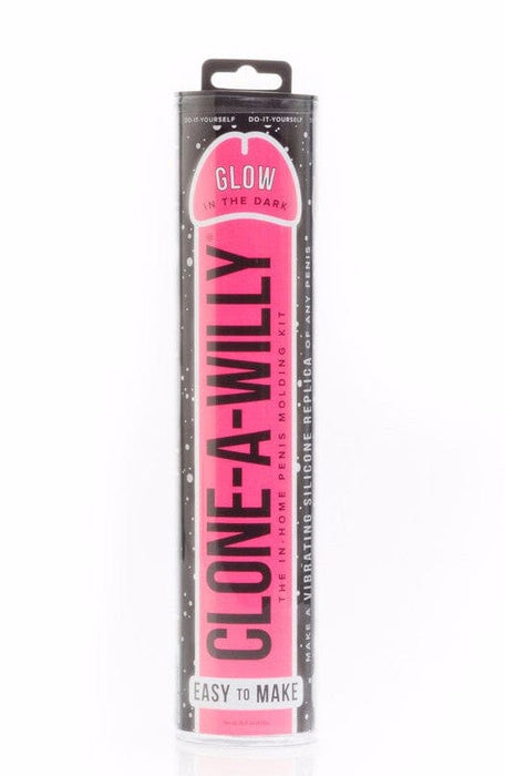 Empire Laboratories Dildo Clone A Willy Vibrating Silicone Penis Casting Kit - Glow In the Dark Pink