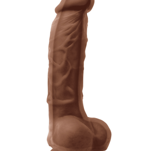 NS Novelties Dildo Colours Dual Density 5 Inch Silicone Dildo - Milk Chocolate