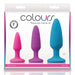 NS Novelties Anal Kit Colours Pleasures Anal Trainer Kit - Multicolor