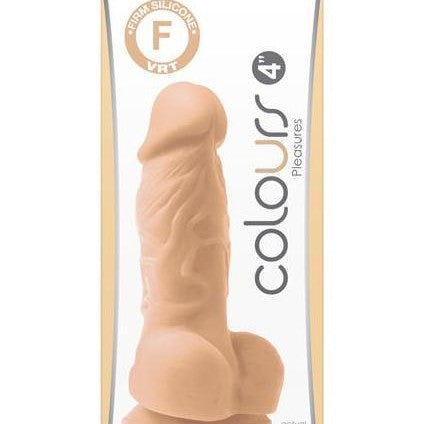 NS Novelties Dildo Colours Pleasures Realistic 4 Inch Silicone Dildo - Vanilla