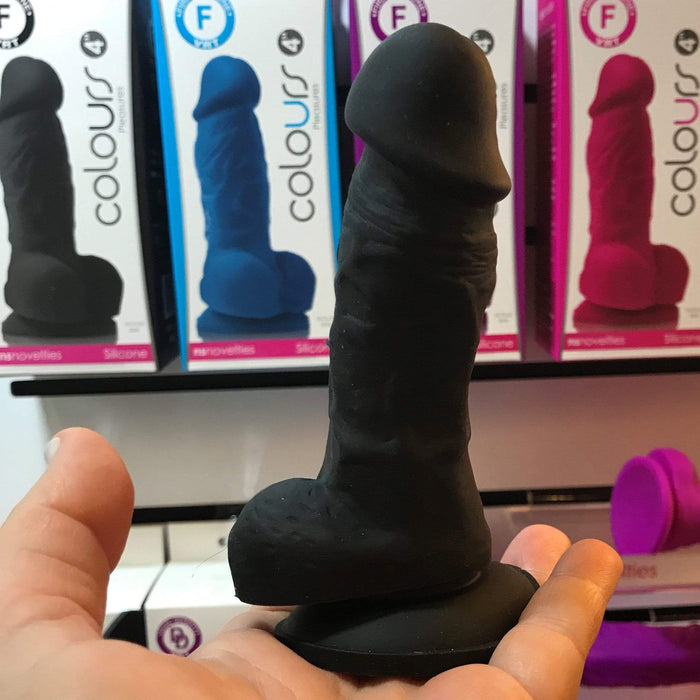 NS Novelties Dildo Colours Pleasures Realistic 4 Inch Silicone Dildo - Vanilla