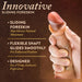 DaVinci Ultra Realistic 8 Inch Silicone Dildo with Sliding Foreskin - Caramel