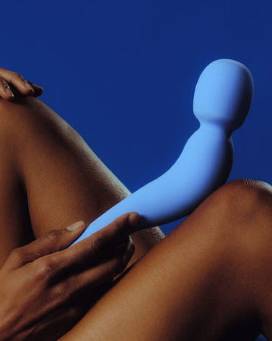 Dame Products Wand Dame Com Ergonomic Waterproof Wand Vibrator - Periwinkle