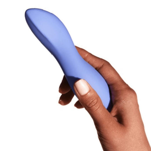Dame Dip Beginner's Internal & External Silicone Vibrator - Periwinkle
