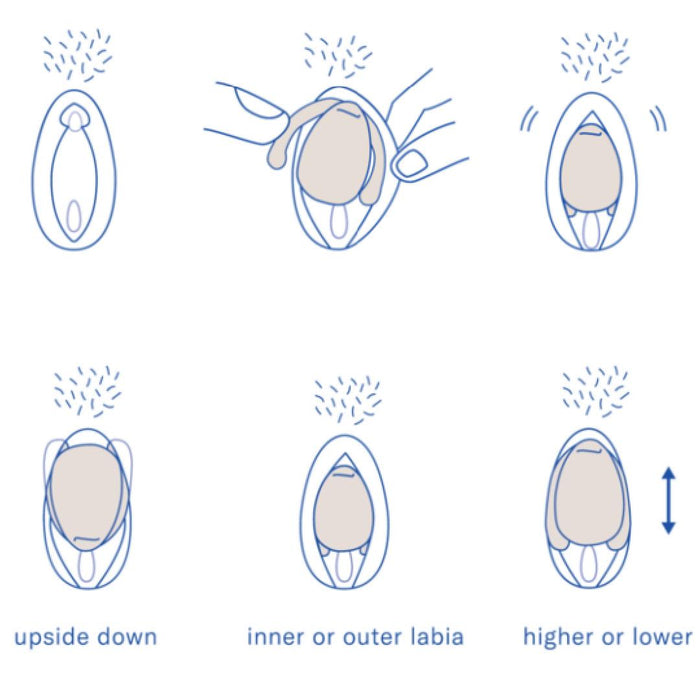 Dame Eva Hands-Free Silicone Clitoral Vibrator - Ice Blue