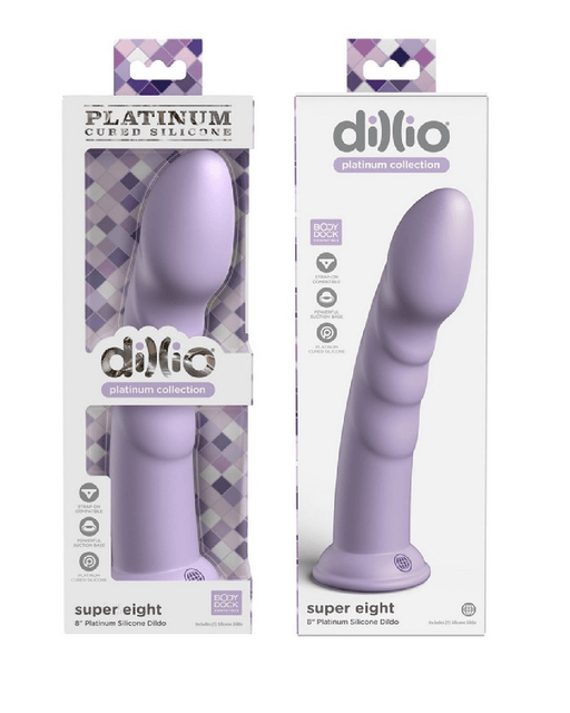 Pipedream Products Dildo Dillio Platinum Super Eight 8 Inch Dildo - Purple