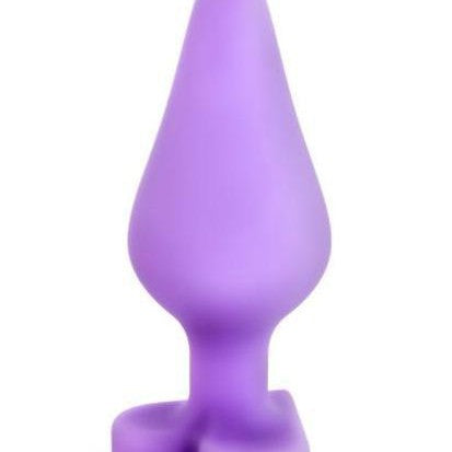 Blush Novelties Butt Plug Naughty Candy Heart Butt Plug - Do Me Now Purple