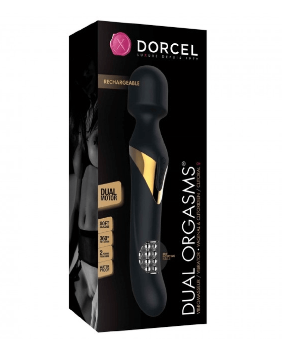 Dorcel Wand Dorcel Double Ended Wand & G-Spot Vibrator - Black & Gold