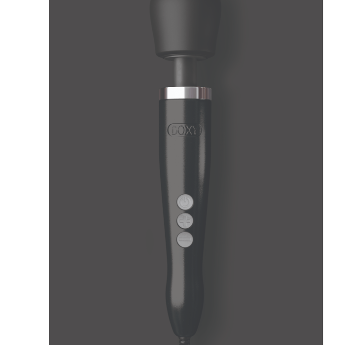 Doxy Wand Doxy Die Cast Extra Powerful Wand Vibrator - Black