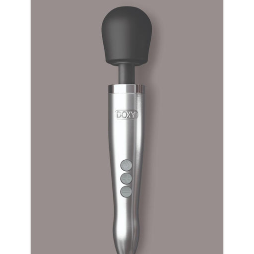 Doxy Die Cast Extra Powerful Wand Vibrator - Brushed Metal Silver