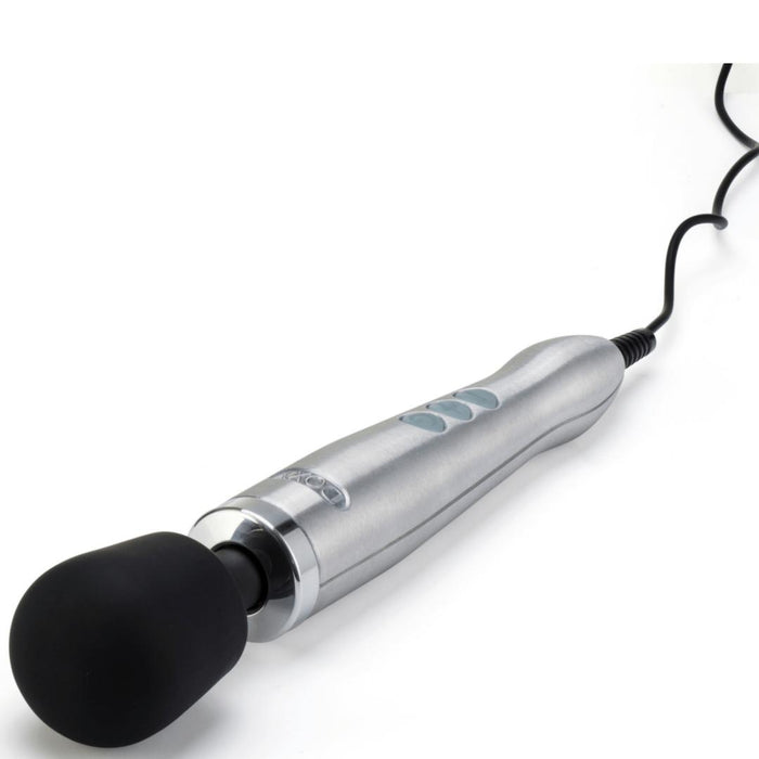 Doxy Die Cast Extra Powerful Wand Vibrator - Brushed Metal Silver