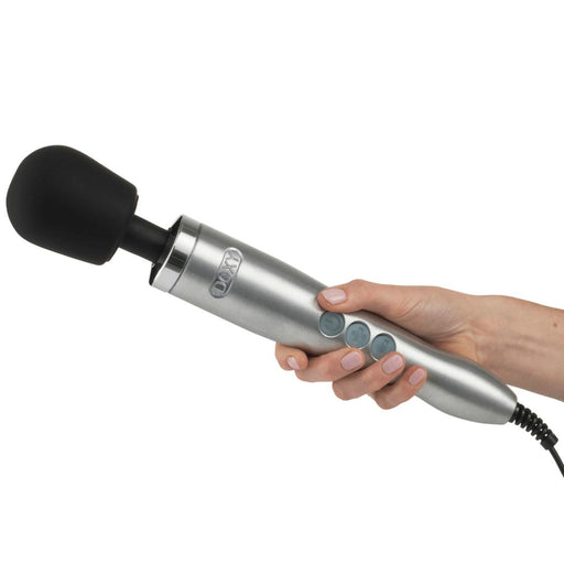 Doxy Die Cast Extra Powerful Wand Vibrator - Brushed Metal Silver