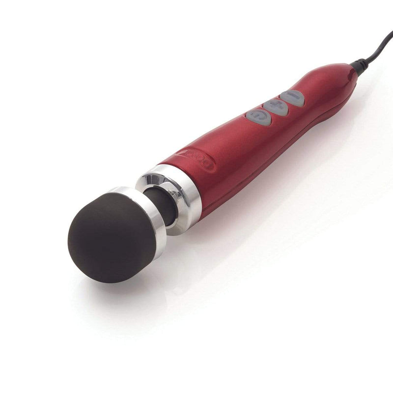 Doxy Number 3 Aluminum Extra Powerful Wand Vibrator - Candy Red