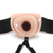 Blush Novelties Strap-On Set Dr Skin 6 Inch Hollow Strap-on Dildo & Harness - Vanilla