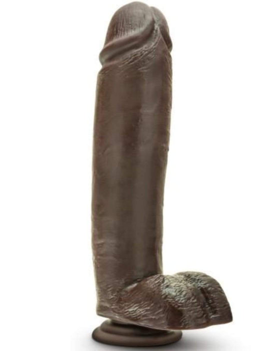 Blush Novelties Dildo Dr Skin Huge Realistic 10 Inch Dildo - Chocolate