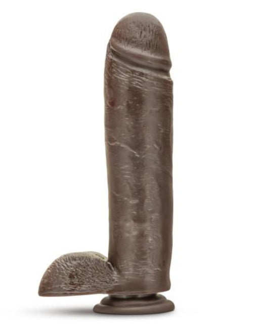 Blush Novelties Dildo Dr Skin Huge Realistic 10 Inch Dildo - Chocolate