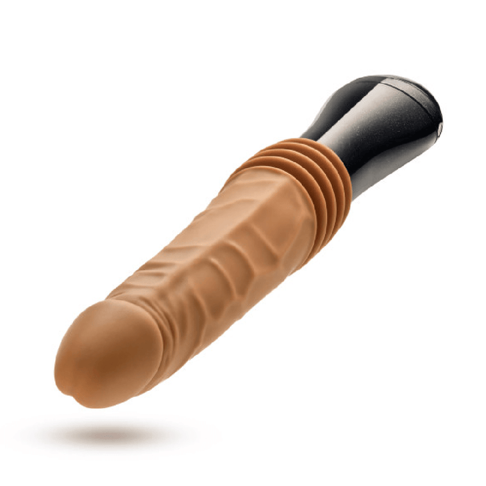 Dr. Arthur Vibrating Thrusting Gyrating Realistic Silicone Dildo - Caramel