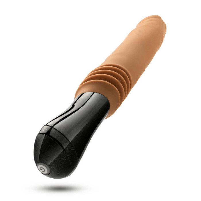 Dr. Arthur Vibrating Thrusting Gyrating Realistic Silicone Dildo - Caramel