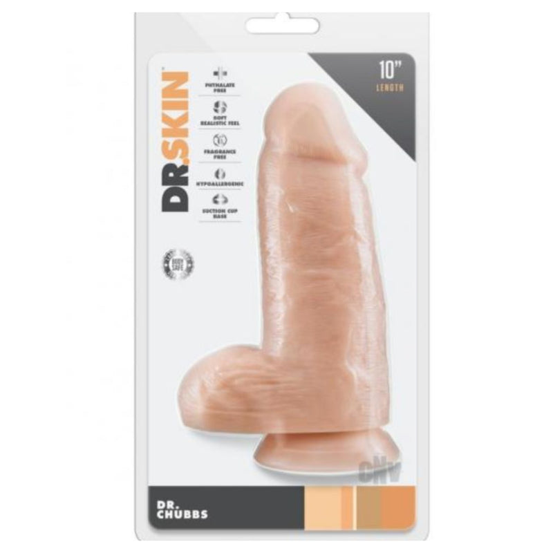 Dr. Chubbs 10 Inch Ultra Thick Dildo - Vanilla