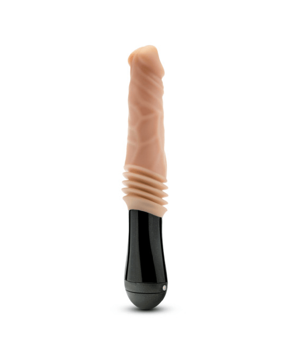 Blush Vibrator Dr. Knight Vibrating Thrusting Gyrating Realistic Silicone Dildo - Vanilla