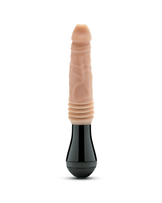 Blush Vibrator Dr. Knight Vibrating Thrusting Gyrating Realistic Silicone Dildo - Vanilla