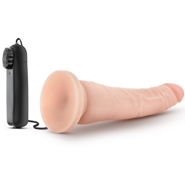 Blush Novelties Vibrator Dr. Skin 8.5 Inch Vibrating Realistic Dildo - Vanilla