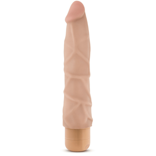 Blush Novelties Vibrator Dr. Skin Vibe 1 Realistic 9 inch Vibrating Cock - Vanilla