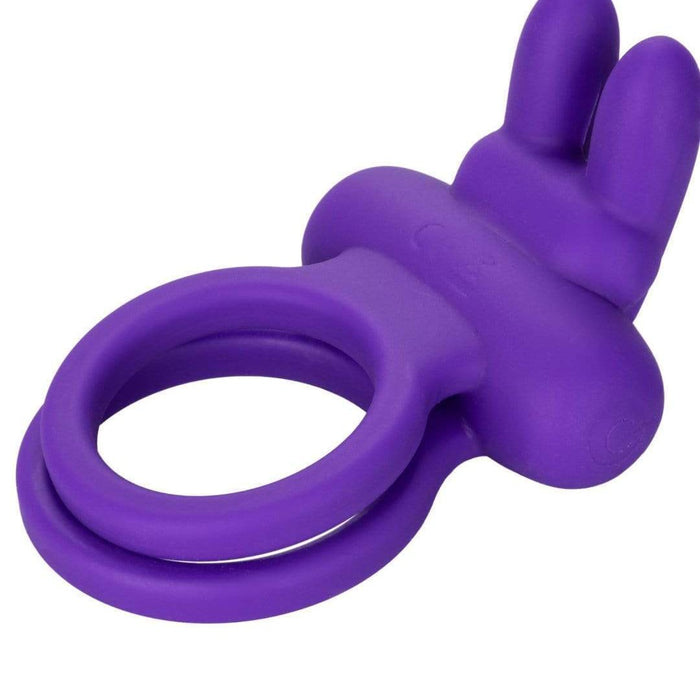 CalExotics Cock Ring Dual Rockin Rabbit Silicone Vibrating Couples Toy