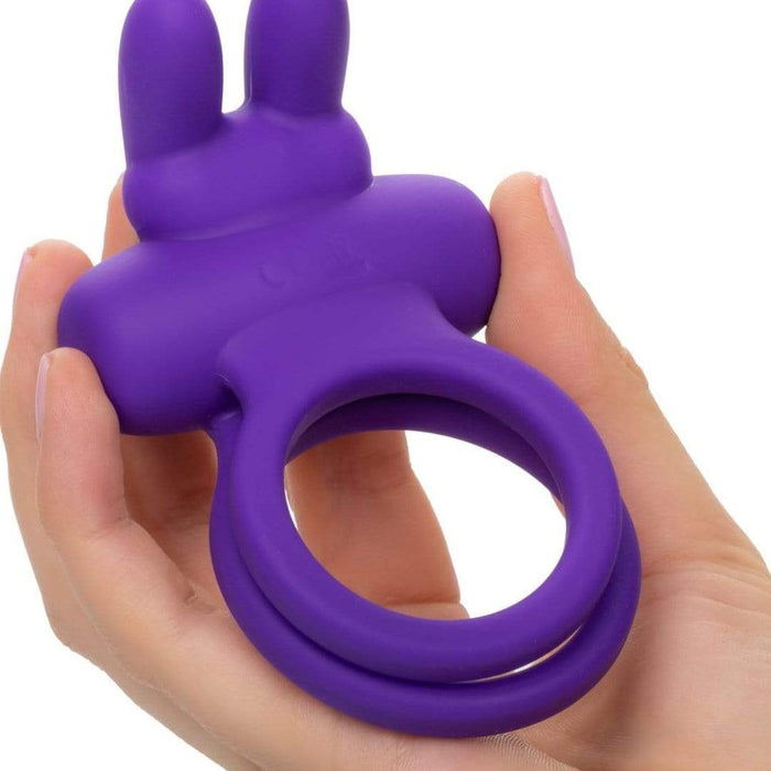 CalExotics Cock Ring Dual Rockin Rabbit Silicone Vibrating Couples Toy